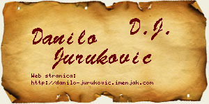 Danilo Juruković vizit kartica